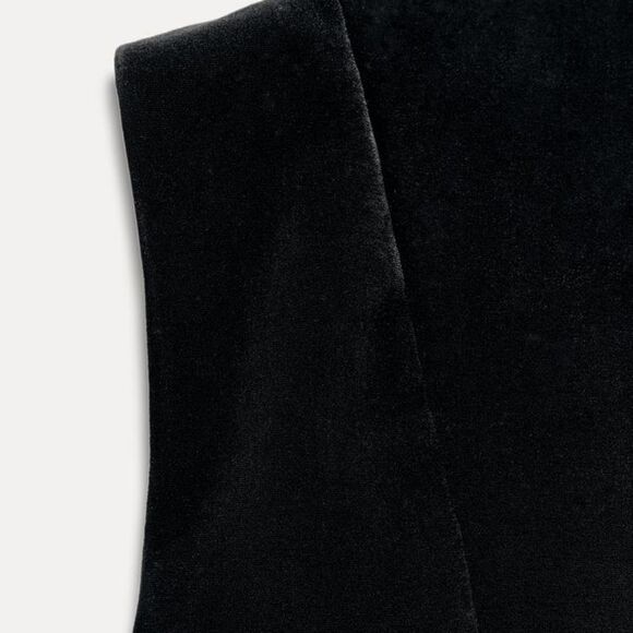 NWT ZARA PEPLUM VELVET DRESS ZW COLLECTION - Picture 10 of 12